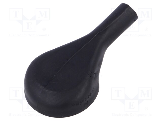 Heat shrink boot; glueless,angular; black; elastomer; -75÷150°C