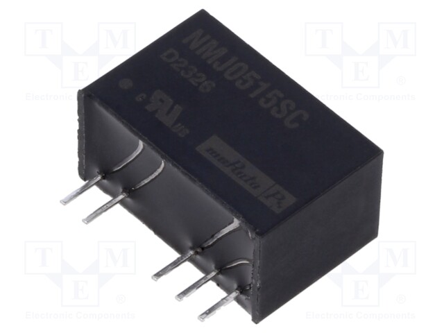 Converter: DC/DC; 1W; Uin: 4.5÷5.5V; Uout: 15VDC; Uout2: -15VDC; SIP