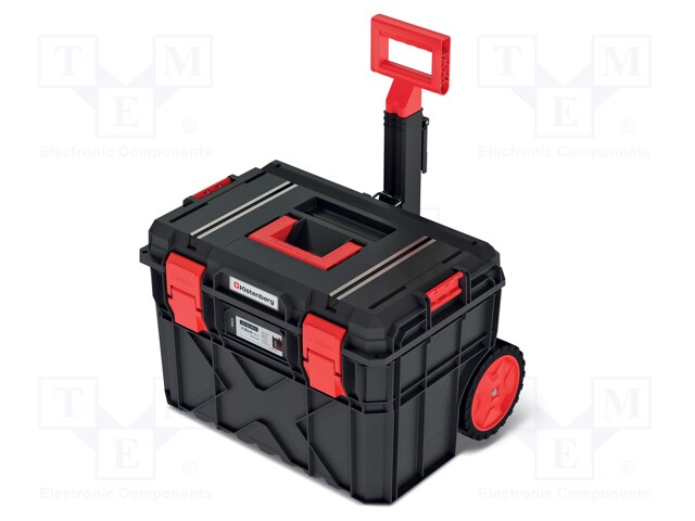 Toolbox; 546x380x400mm; polymer; X BLOCK TECH; IP55; on wheels