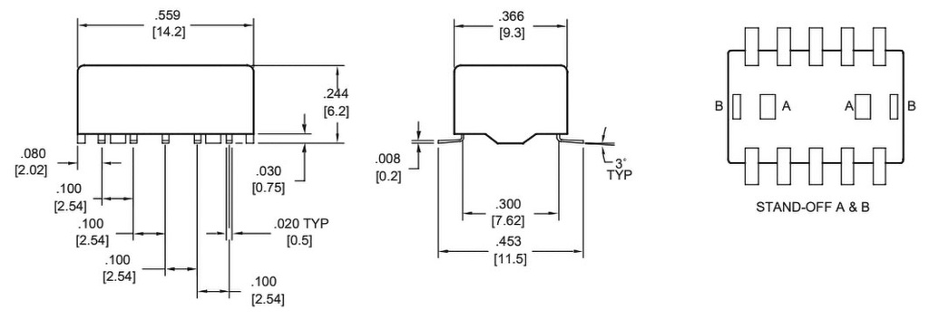 Relay: electromagnetic; DPDT; Ucoil: 5VDC; 0.5A/125VAC; 1A/30VDC