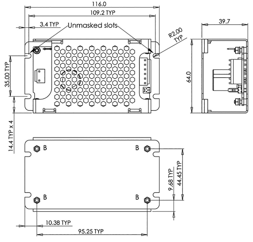 Power supply: switched-mode; open; 150W; 85÷265VAC; OUT: 1; 36VDC