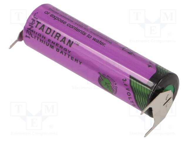 Battery: lithium (LTC); 3.6V; AA; Ø14.7x50.5mm; 2200mAh