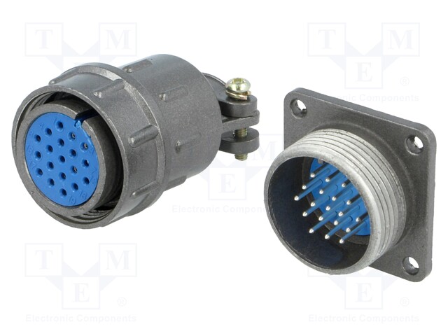 Socket,plug; Connector: circular; DS1110-07; male,female; PIN: 19