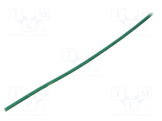 Insulating tube; green; -20÷155°C; Øint: 1mm; L: 200m