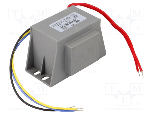 Transformer: mains; 30VA; 230VAC; 14V; 2.14A; Leads: 200mm leads