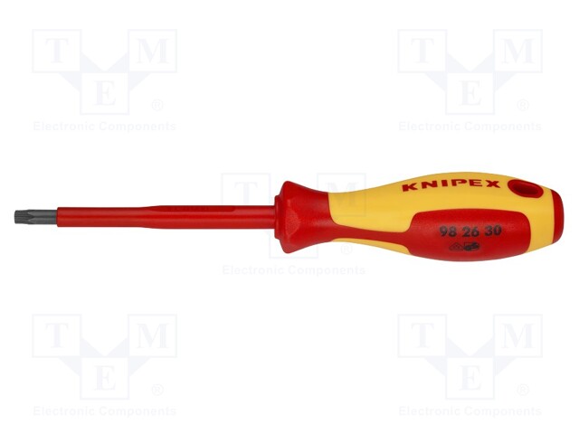 Screwdriver; insulated; Torx®; TX30; Blade length: 100mm; 1kVAC