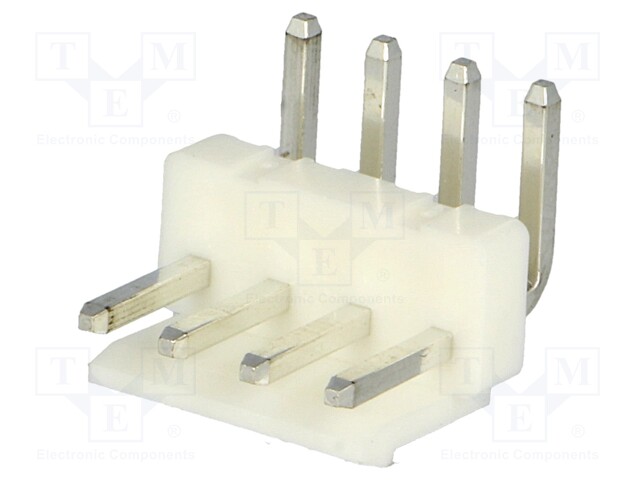 Socket; wire-board; male; NS39; 3.96mm; PIN: 4; THT; 250V; 7A; tinned