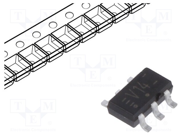 IC: digital; inverting,Schmitt trigger; Channels: 2; SMD; TSOP6