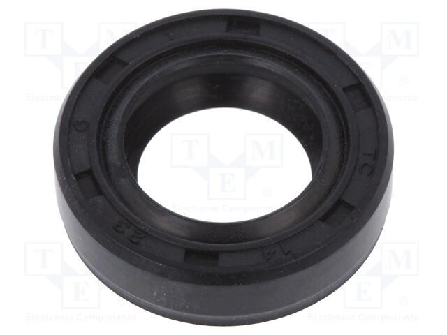 Oil seal; NBR; D: 6mm; -40÷100°C; Shore hardness: 70; Øhole: 23mm