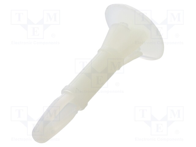 Assembly stud; polyamide; L: 15.9mm; latch/latch; Ø2: 6.35mm