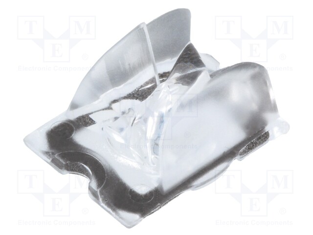 LED lens; rectangular; Mat: PMMA plexiglass; transparent