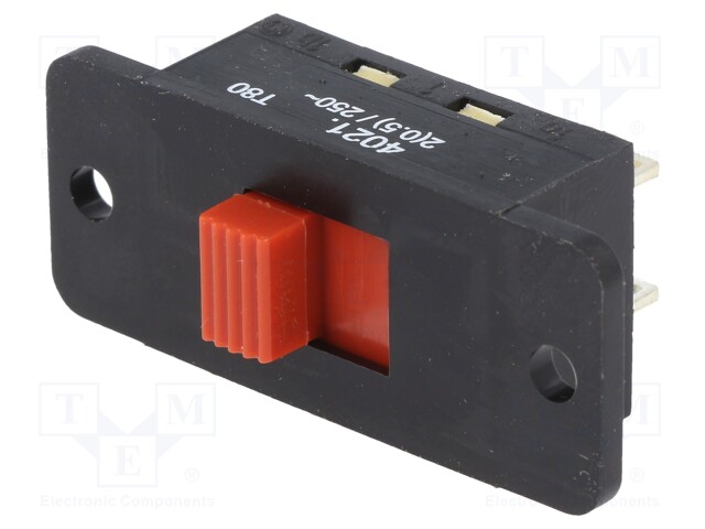 Switch: slide; Pos: 2; DPDT; 2A/250VAC; ON-ON; -20÷80°C; 100mΩ; IP40