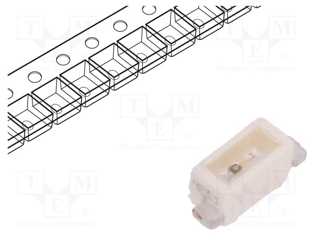 LED; SMD; 1204; yellow; 300÷950mlm; 90÷355mcd; 3.1x1.3x1.2mm; 120°