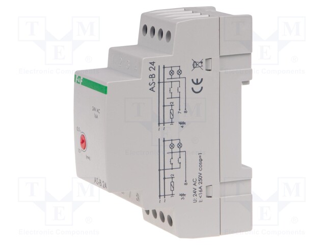 Staircase timer; for DIN rail mounting; 24VAC; IP20; 10A