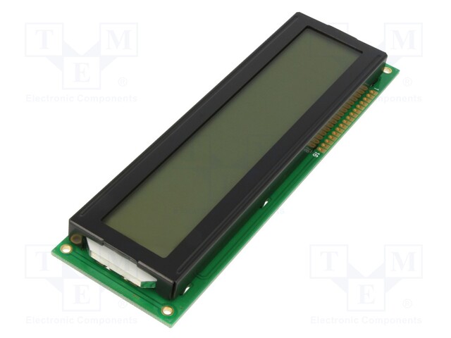 Display: LCD; alphanumeric; STN Positive; 20x2; 146x43x14mm; LED