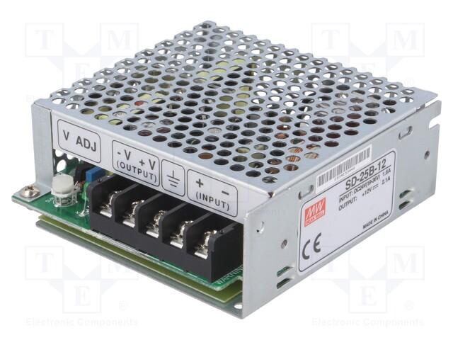 Converter: DC/DC; 25.2W; Uin: 19÷36V; Uout: 12VDC; Iout: 2.1A; 380g