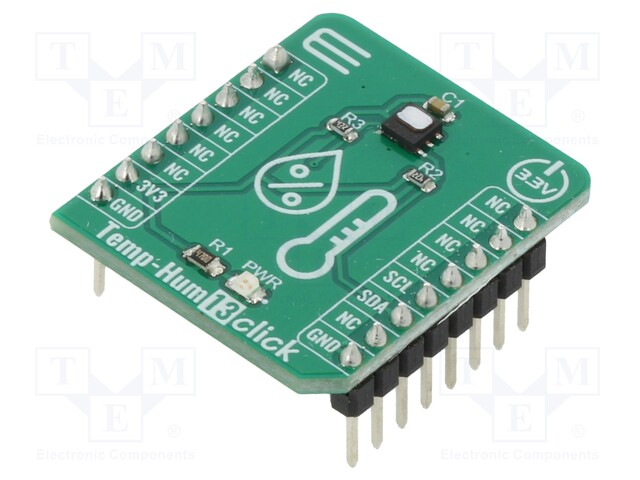 Click board; humidity/temperature sensor; I2C; HTU21DF; 3.3VDC