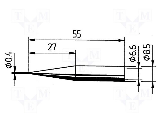 Tip; pin; 0.4mm; for  soldering iron,for soldering station