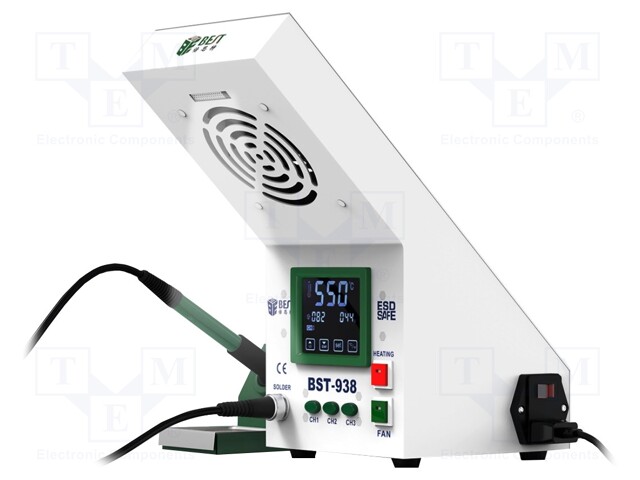 Soldering station; digital,touchpad; 145W; 200÷480°C; Plug: EU