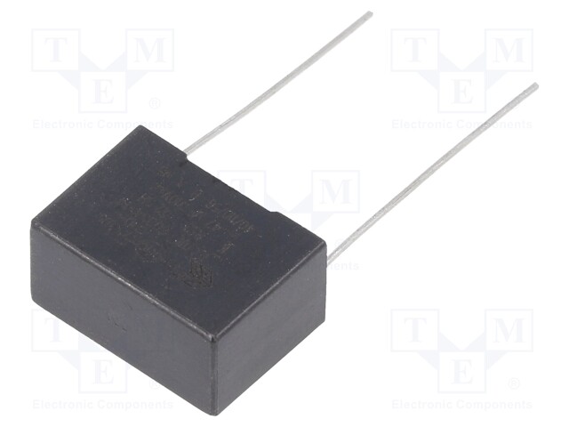 Capacitor: polypropylene; X2; 470nF; 15mm; ±20%; 18x12.5x9mm