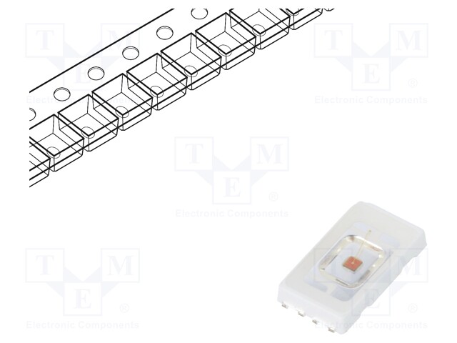 LED; SMD; 5630; yellow; 20÷32lm; 5.3x3x0.77mm; 120°; 2.2÷3V; 180mA