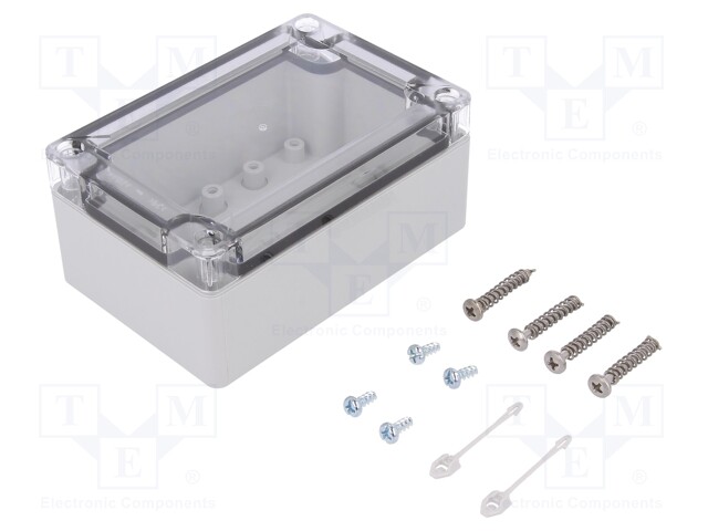 Enclosure: multipurpose; X: 82mm; Y: 122mm; Z: 55mm; TG ABS; ABS; grey