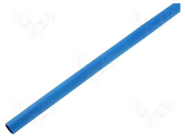 Heat shrink sleeve; 3: 1; 6mm; L: 200mm; blue; Pcs: 10