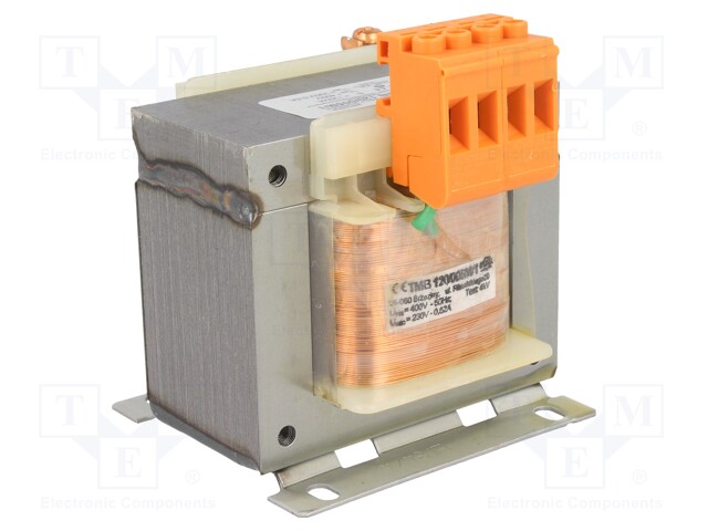 Transformer: mains; 120VA; 400VAC; 230V; Leads: terminal block