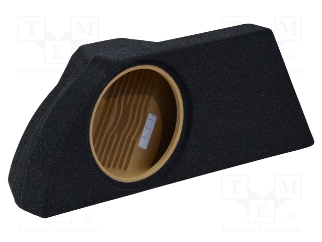 Car loudspeaker enclosure; MDF; black; textil; 15l; 250mm; Toyota