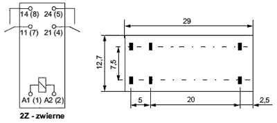 Relay: electromagnetic; DPST-NO; Ucoil: 9VDC; 5A/250VAC; 5A/30VDC