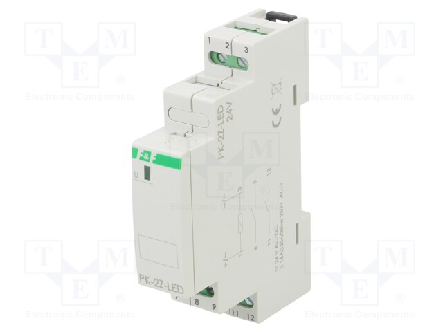 Relay: installation; 24VAC; Ucoil: 24VDC; DIN; -25÷50°C; IP20