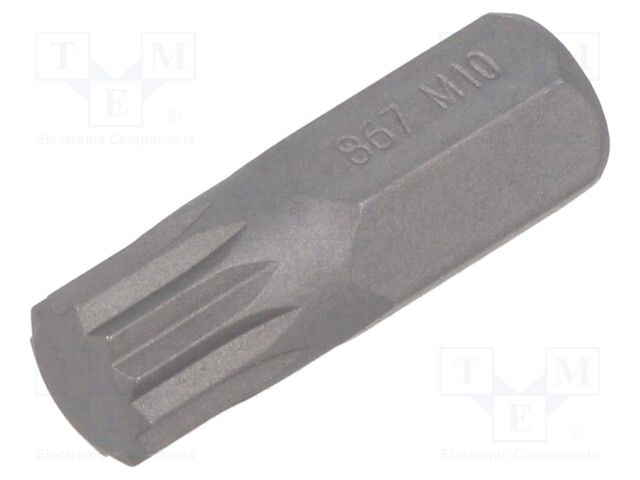 Screwdriver bit; spline (12-angles); XZN M10; Overall len: 30mm