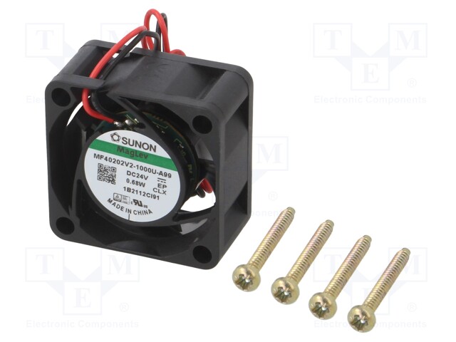 Fan: DC; axial; 24VDC; 40x40x20mm