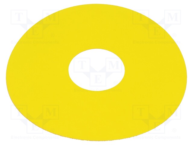 Description label; 45; 75mm; Mat: plastic; Body: yellow