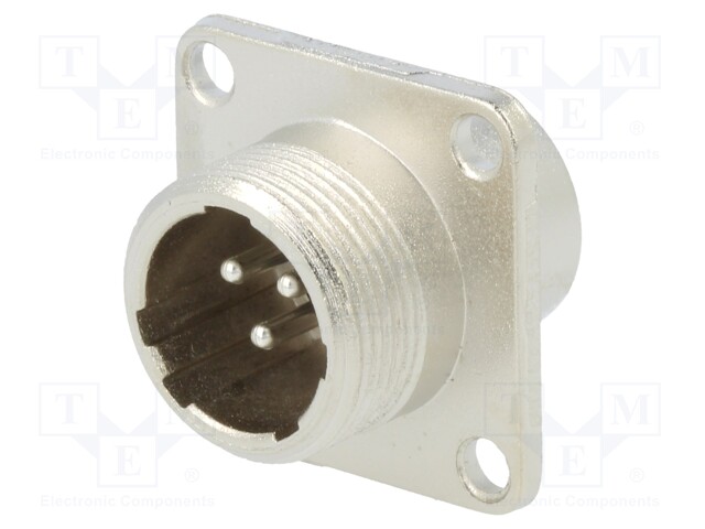 Socket; Connector: circular; JR; male; PIN: 3; threaded joint; 10A