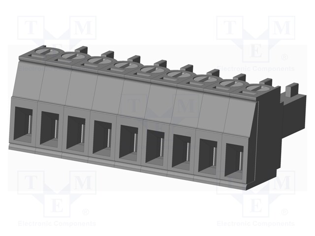 Connector: pluggable terminal block; plug; female; straight; grey