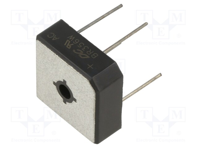 Bridge rectifier: single-phase; Urmax: 600V; If: 35A; Ifsm: 400A