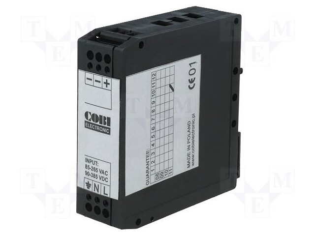 Power supply: switched-mode; 15W; 15VDC; 1A; 185÷265VAC; 100g