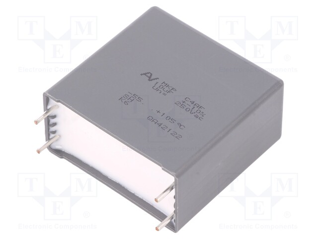 Capacitor: polypropylene; 10uF; ESR: 2.7mΩ; C4AF; THT; ±10%; 27V/μs