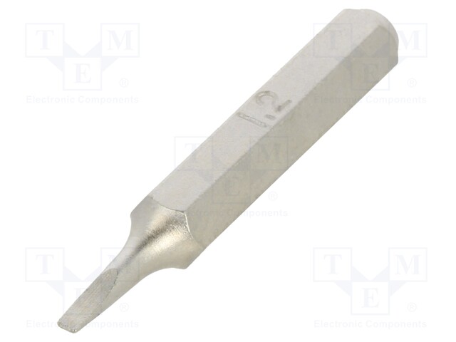 Screwdriver bit; slot; 1,2x0,25mm; Overall len: 27mm