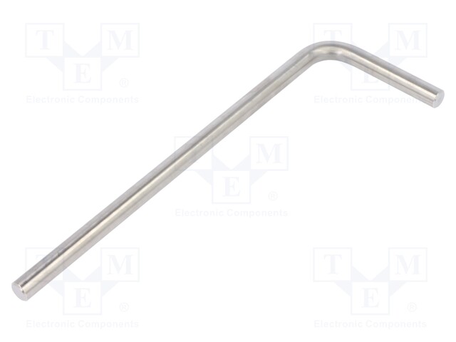 Connecting tubes; V: angular; D: 10mm; L: 210mm; stainless steel