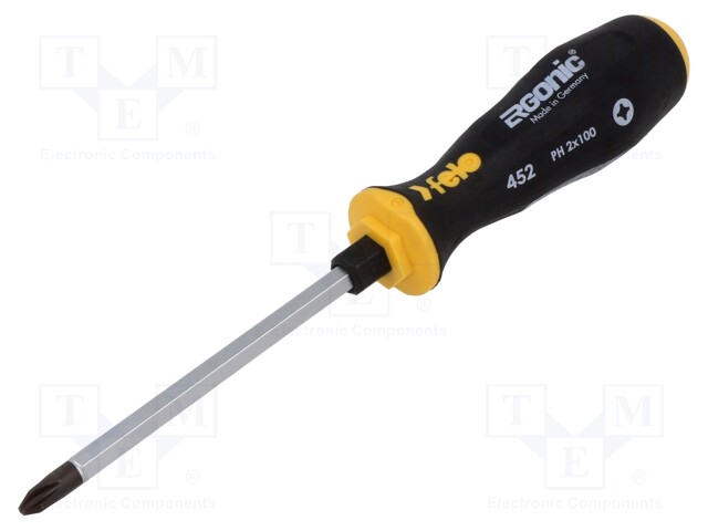 Screwdriver; Phillips; for impact; PH2; ERGONIC®; 100mm