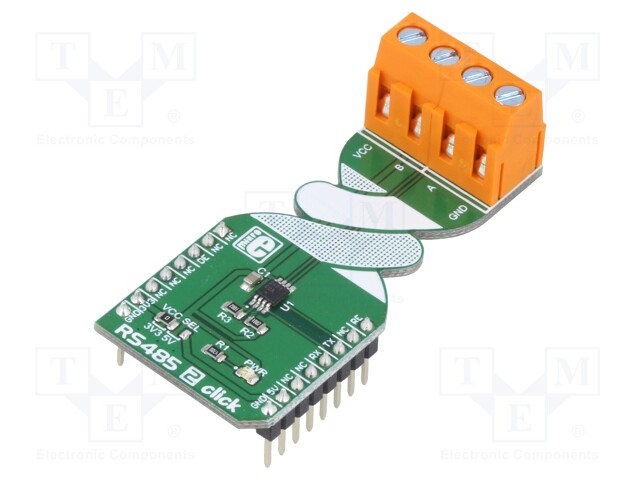 Click board; transceiver; UART; MAX3471; mikroBUS connector