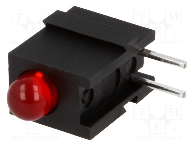 LED; in housing; red; 3.4mm; No.of diodes: 1; 20mA; 60°; 2÷2.5V