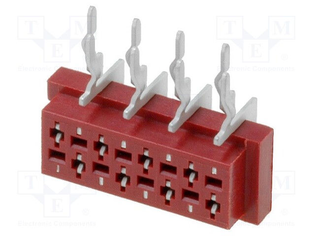 Socket; wire-board; female; PIN: 8; THT; on PCBs; 30V; 1A; -40÷105°C