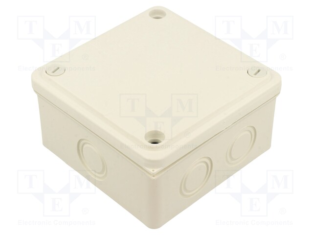 Enclosure: junction box; X: 100mm; Y: 100mm; Z: 50mm; wall mount