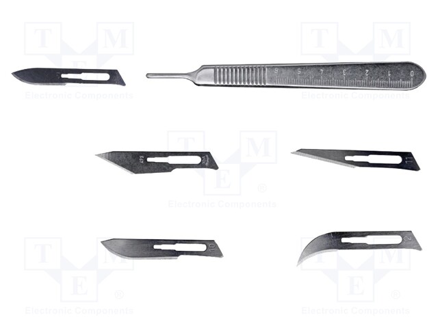 Scalpel holder; Kit: 5x blade