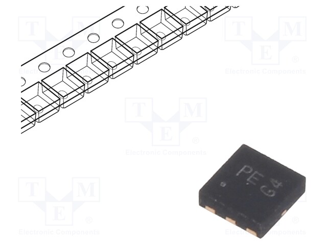 Transistor: P-MOSFET; unipolar; -40V; -4.9A; 0.7W; U-DFN2020-6