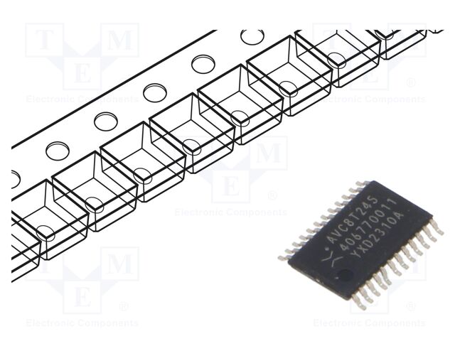 IC: digital; 3-state,8bit,transceiver,translator; Ch: 1; CMOS,TTL