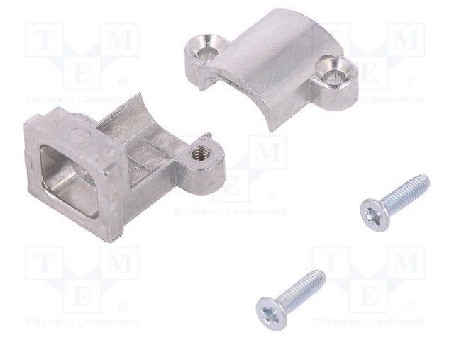 Cable clamp; for D-Sub enclosures; 9÷12mm